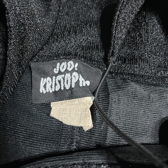 Vintage Jodi Kristopher Dress‎ Womens Small Black Sleeveless Cowl Neck 80s 90s - Picture 4 of 5